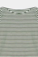 Essential Boat Neck Stripe Tee