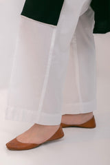 Straight Trouser - Wide Opening ( Egg White )