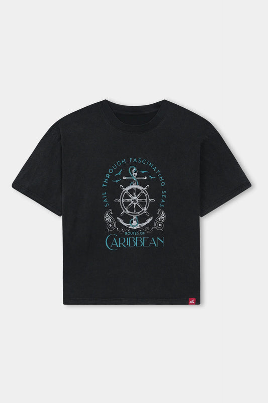Caribbean Stone Washed Oversized Tshirt - Unisex