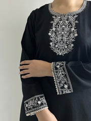 Black Karandi Embroidery Suit JN-FS-1001